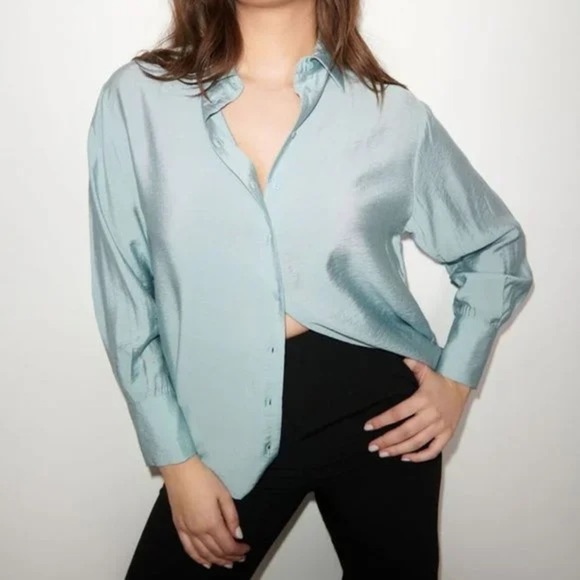Dynamite Tops - Blue Blouse Brand New